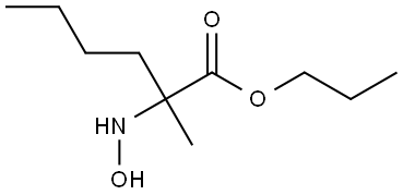 丙基 2-(羟基氨基)-2-甲基己酸酯, 55011-38-6, 结构式