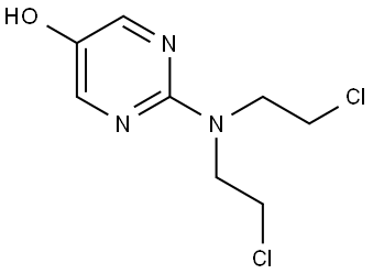 2-[Bis(2-chloroethyl)amino]-5-pyrimidinol Struktur