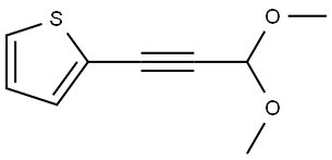 2-(3,3-Dimethoxy-1-propyn-1-yl)thiophene,56016-20-7,结构式