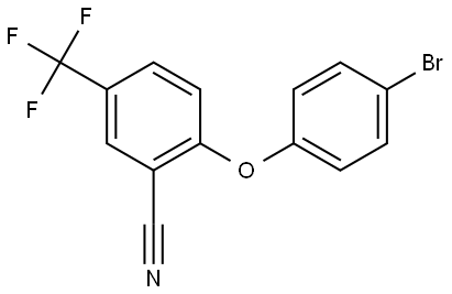 2-(4-Bromophenoxy)-5-(trifluoromethyl)benzonitrile Structure