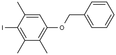 2-Iodo-1,3,4-trimethyl-5-(phenylmethoxy)benzene 结构式