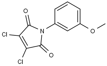 3,4-Dichloro-1-(3-methoxyphenyl)-1H-pyrrole-2,5-dione,57946-13-1,结构式