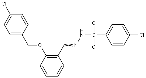 4-Chlorobenzenesulfonic acid 2-[[2-[(4-chlorophenyl)methoxy]phenyl]methylene]... Structure