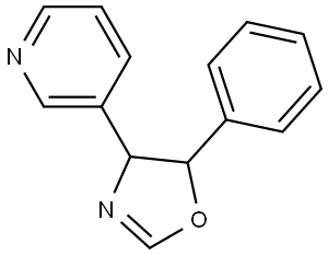 3-(5-phenyl-4,5-dihydro-1,3-oxazol-4-yl)pyridine Structure