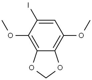 5-Iodo-4,7-dimethoxy-1,3-benzodioxole 结构式