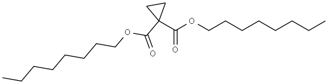 1,1-环丙基二羧酸二辛酯, 60128-65-6, 结构式