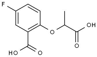 2-(1-carboxyethoxy)-5-fluorobenzoic acid Structure