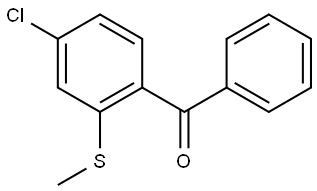 (4-chloro-2-(methylthio)phenyl)(phenyl)methanone Structure