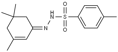 4-methyl-N'-(3,5,5-trimethylcyclohex-2-en-1-ylidene)benzenesulfonohydrazide,62505-87-7,结构式