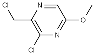 3-chloro-2-(chloromethyl)-5-methoxypyrazine 结构式