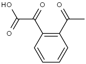 2-(2-acetylphenyl)-2-oxoacetic acid Structure