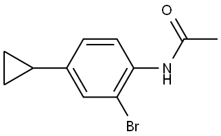 N-(2-Bromo-4-cyclopropylphenyl)acetamide Structure