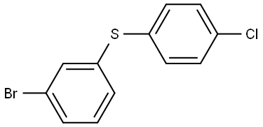 (3-bromophenyl)(4-chlorophenyl)sulfane Structure