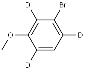 1-bromo-3-methoxybenzene-2,4,5,6-d4 Structure