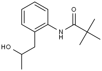 N-(2-(2-hydroxypropyl)phenyl)pivalamide,68965-85-5,结构式