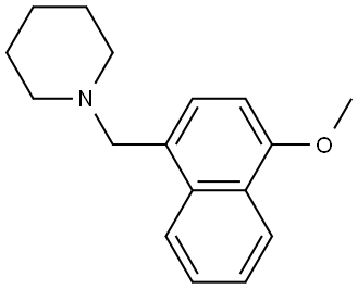 1-[(4-Methoxy-1-naphthalenyl)methyl]piperidine Structure