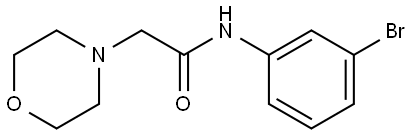 N-(3-bromophenyl)-2-morpholinoacetamide,708996-07-0,结构式