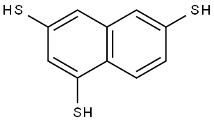 1,3,6-Naphthalenetrithiol Struktur