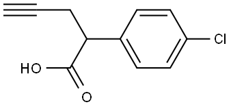 Benzeneacetic acid, 4-chloro-α-2-propyn-1-yl-,720707-42-6,结构式
