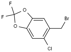 5-(Bromomethyl)-6-chloro-2,2-difluoro-1,3-benzodioxole,72769-00-7,结构式