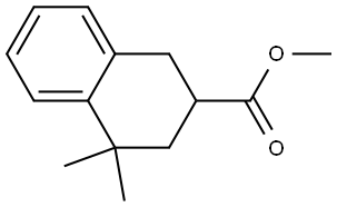 methyl 4,4-dimethyl-1,2,3,4-tetrahydronaphthalene-2-carboxylate,73652-72-9,结构式