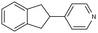 4-(2,3-Dihydro-1H-inden-2-yl)pyridine 结构式