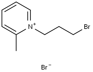 1-(3-bromopropyl)-2-methylpyridin-1-ium bromide 结构式