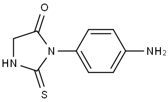 3-(4-aminophenyl)-2-thioxoimidazolidin-4-one,770707-55-6,结构式