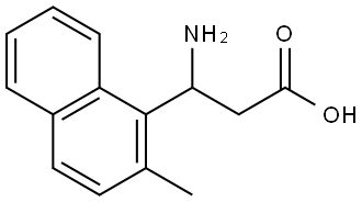 3-amino-3-(2-methylnaphthalen-1-yl)propanoic acid Struktur