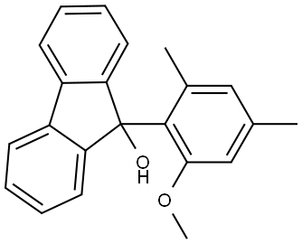 9-(2-Methoxy-4,6-dimethylphenyl)-9H-fluoren-9-ol Struktur