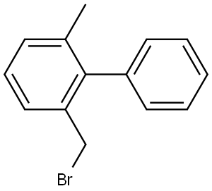 2-(溴甲基)-6-甲基-1,1'-联苯 结构式