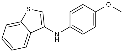 N-Benzo[b]thien-3-yl-N-(4-methoxyphenyl)-amine Structure