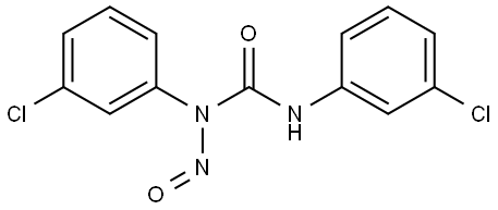 1,3-bis(3-chlorophenyl)-1-nitrosourea Structure