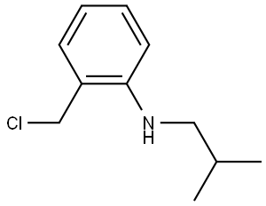 2-(氯甲基)-N-异丁基苯胺 结构式