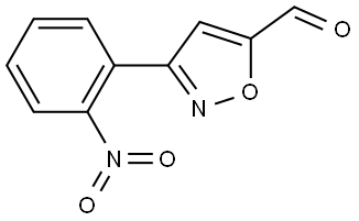 3-(2-Nitro-phenyl)-isoxazole-5-carbaldehyde Structure