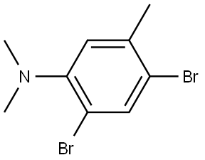 2,4-Dibromo-N,N,5-trimethylbenzenamine Structure