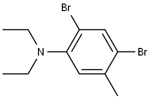 2,4-Dibromo-N,N-diethyl-5-methylbenzenamine Structure