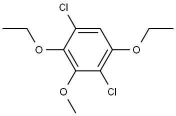 1,4-Dichloro-2,5-diethoxy-3-methoxybenzene Struktur