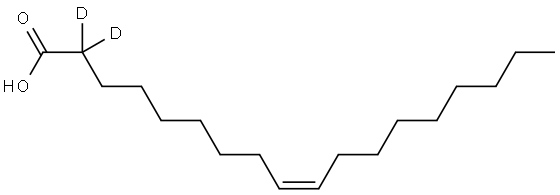 (Z)-octadec-9-enoic-2,2-d2 acid Structure