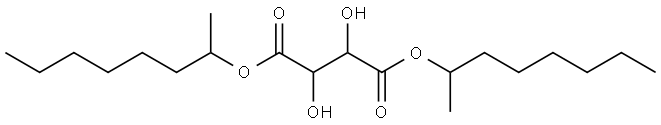 L-酒石酸二仲辛酯, 82079-75-2, 结构式