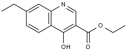 Ethyl 7-ethyl-4-hydroxy-3-quinolinecarboxylate Structure