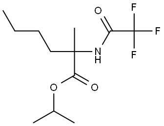 isopropyl 2-methyl-2-(2,2,2-trifluoroacetamido)hexanoate Struktur
