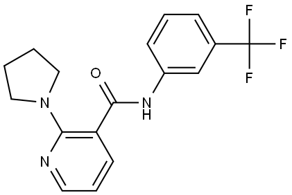 2-(1-Pyrrolidinyl)-N-[3-(trifluoromethyl)phenyl]-3-pyridinecarboxamide|