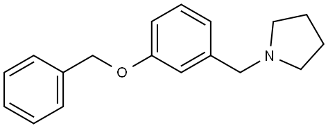 1-[[3-(Phenylmethoxy)phenyl]methyl]pyrrolidine Structure