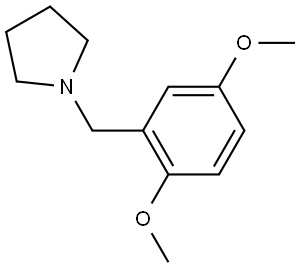 1-[(2,5-Dimethoxyphenyl)methyl]pyrrolidine,827333-85-7,结构式