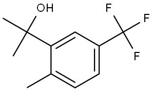 α,α,2-Trimethyl-5-(trifluoromethyl)benzenemethanol 结构式
