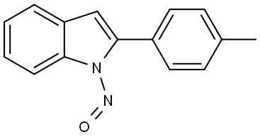 1-亚硝基-2-(对甲苯基)-1H-吲哚 结构式