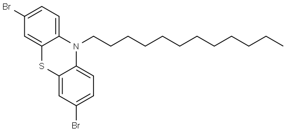 3,7-dibromo-10-dodecyl-10H-phenothiazine 结构式