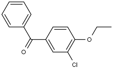 (3-chloro-4-ethoxyphenyl)(phenyl)methanone 结构式