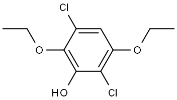 2,5-Dichloro-3,6-diethoxyphenol,855406-92-7,结构式